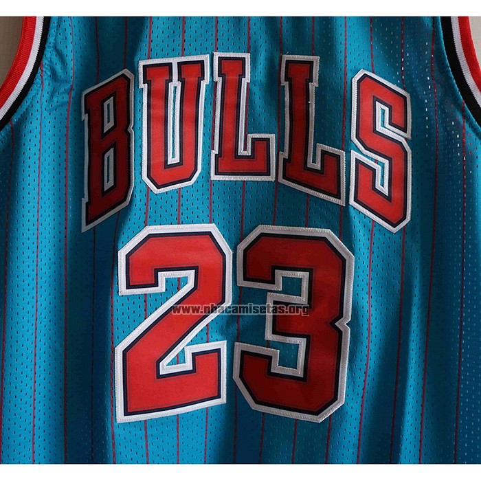 Camiseta Chicago Bulls Michael Jordan NO 23 Mitchell & Ness 1995-96 Azul